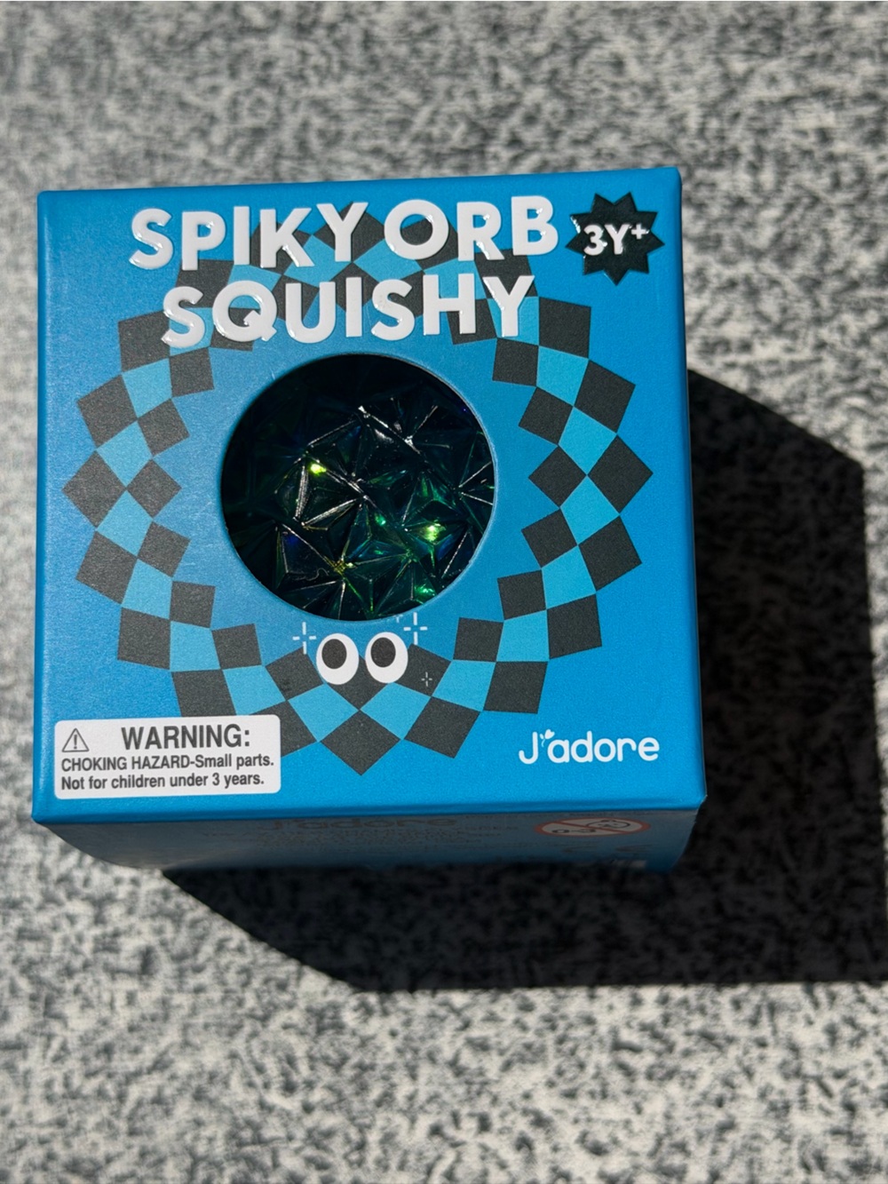 Adore Spiky Orb Squishy Toy - Blue and Green Iridescent